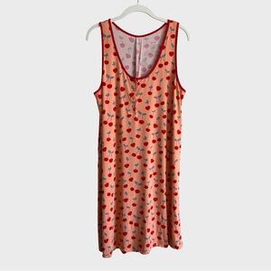 Little Sleepies Cherry On Top Women's Sleeveless Nightgown Cherries Pajamas XL